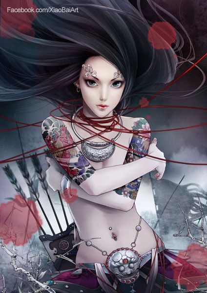 The Forbidden Truth of the Iron lion Warrior                 by XiaoBaiArt   Found on Etsy.com