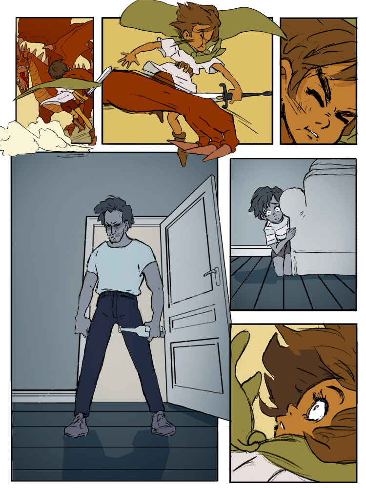 thenamesmadlibbs:  Born to Fight A short comic I made.   
