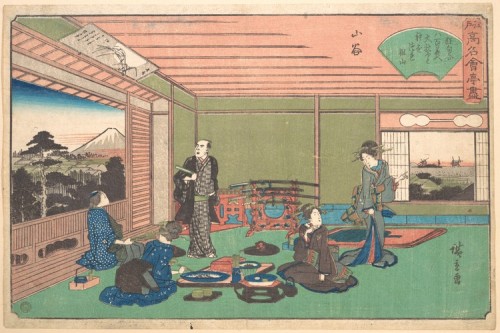 江戸高名会亭尽　山谷　八百善|San-ya (Yaozen) by Utagawa Hiroshige, Metropolitan Museum of Art: Asian ArtRogers Fun