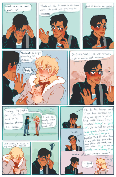 jayessart: Sorry, Dropped Your Coat! - Part 2/?Second part to my short comic about a human (Leo) and