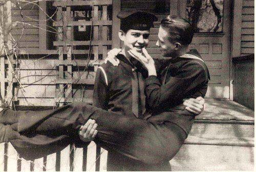 homoerotic-ads:kamikazesoundsociety:We have always been here.Vintage LGBT love photography postVinta