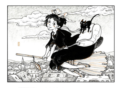 Ghibli inktober—You can find photos of all my inktober drawings on my instagram. Feel free to 