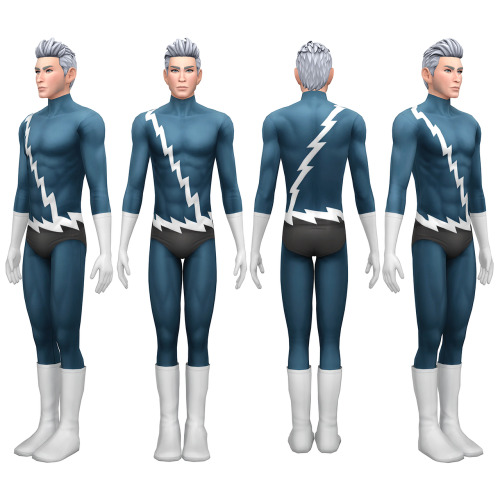 Marvel Quicksilver SuitBase Game CompatibleBase Game CompatibleFull Body Outfit (12 Swatches)Custom 