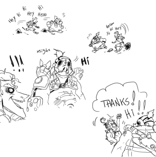 ful-fisk:I kinda befriended a Roadhog today