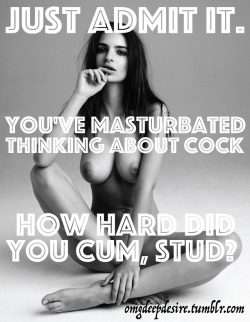 omgdeepdesire:  Tell me how hard that cock