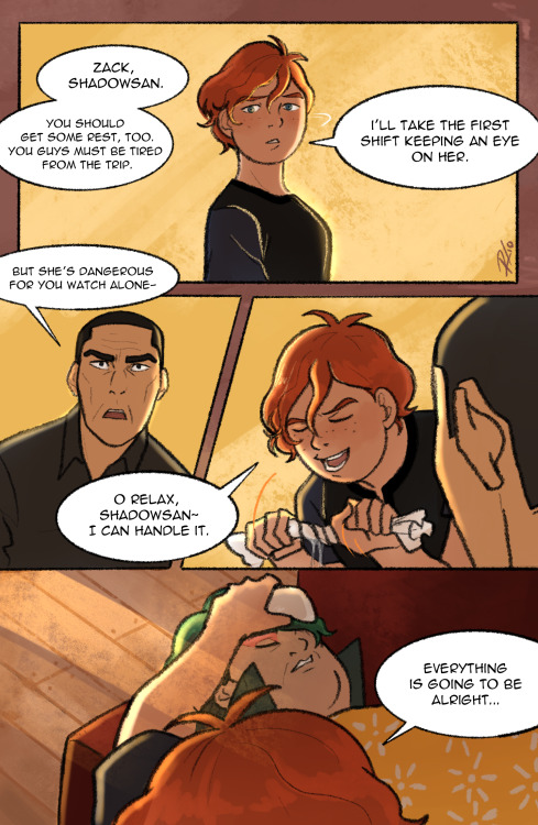 Collection of pages I worked on for the post - S4E05, Team Red - Brunt rescue AU ;u;  