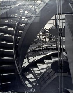 blushingcheekymonkey:laszlo moholy-nagy - stairway in the bexhill seaside pavillion (1936)