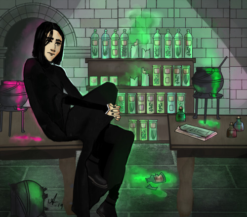 serosvit:Severus Snape questioning his life choices after his first potions lesson as a teacher. It 