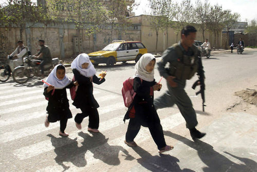 notherebyaccident:Photos of kids going to school in various parts of the world