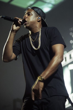 aintnojigga:  Jay Z performing in Belgium