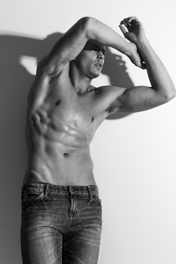 mansexfashion:  Photographer: Jeff Segenreich Model: Fernando Pessiquelli Man+Sex=Fashion