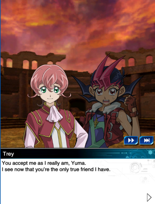 The third Duelist Road area focused on Yuma vs Trey, and their shared determination to save Trey’s f