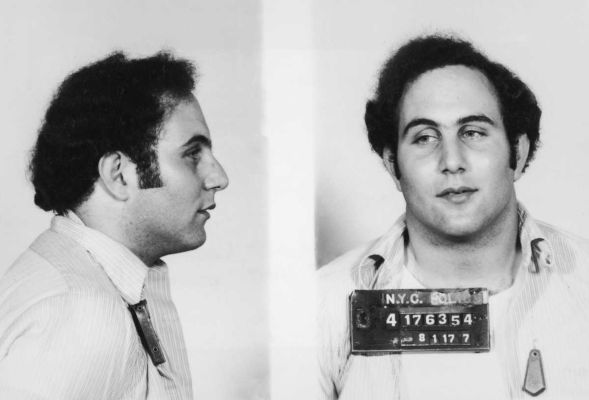 crimesandkillers:  Police mug shot showing captured serial killer David Berkowitz,