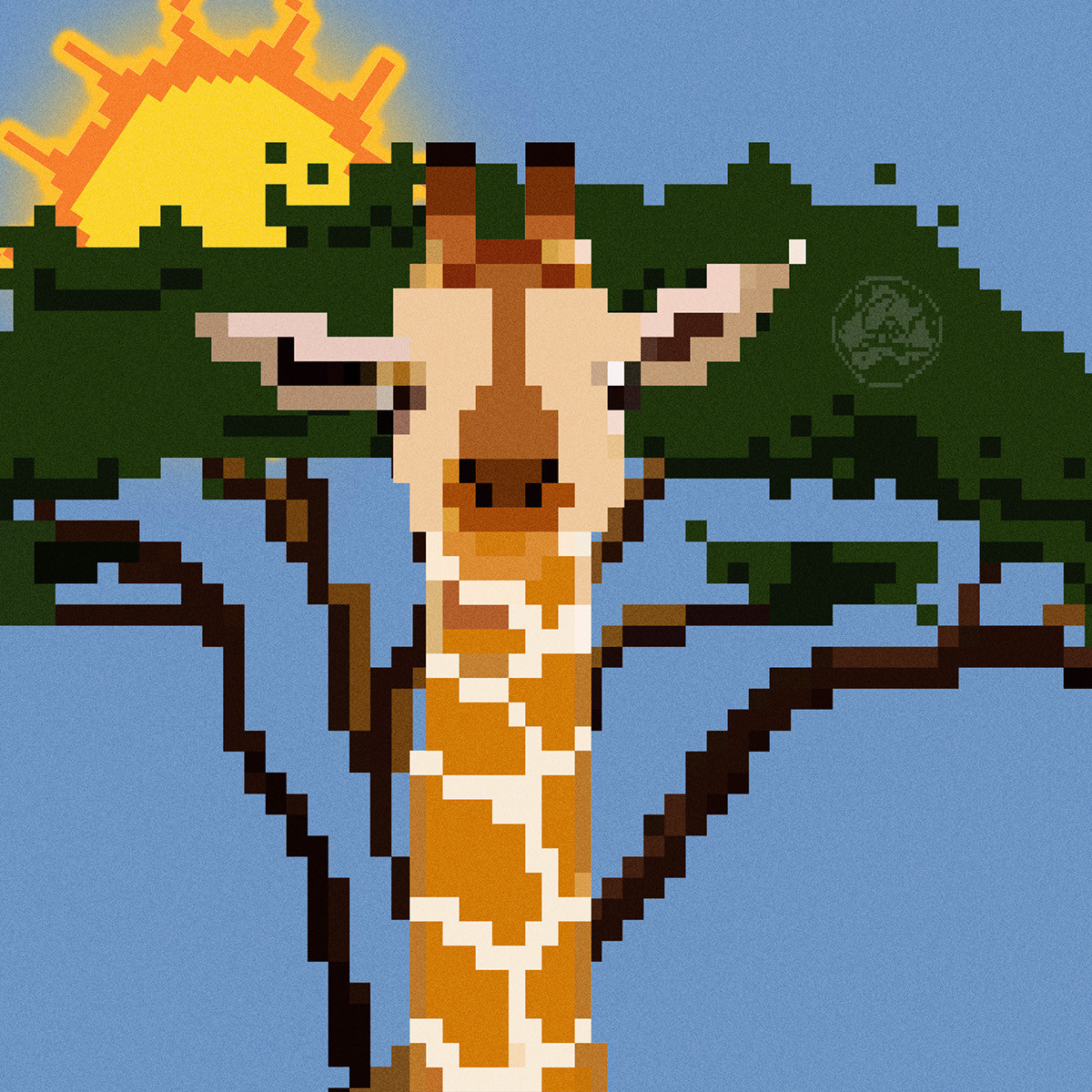 it8bit:    Giraffe Created by Garvin LeBlanc  