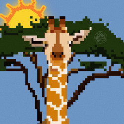 It8Bit:    Giraffe Created By Garvin Leblanc  