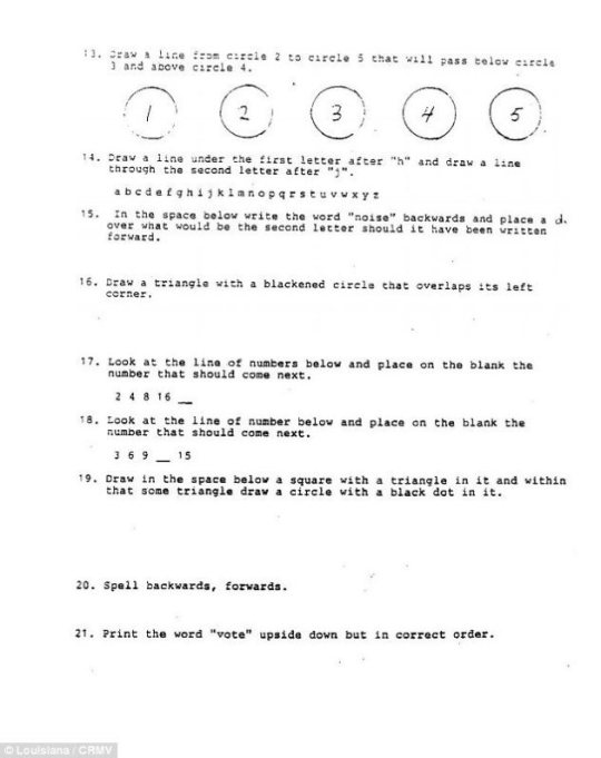 XXX Harvard Students Take 1964 Literacy Test photo