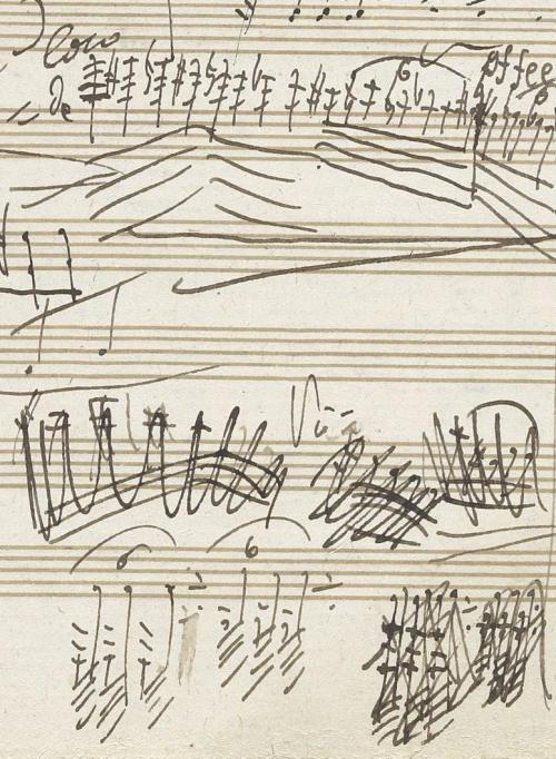 Musical notation by Ludwig van Beethoven