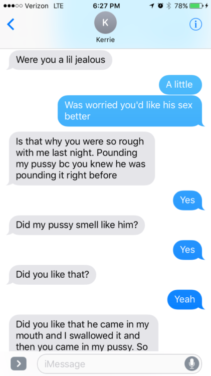 maizerage9812: I came so hard last night after she came home. Her pussy was swollen and red and I kn