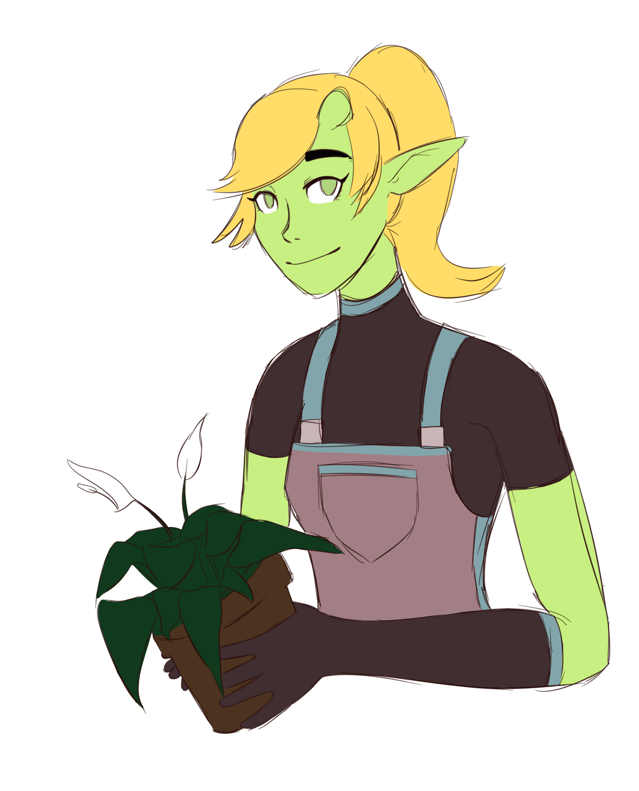 I’m sorry its so messy and I didn’t have time to shade it, but its currently