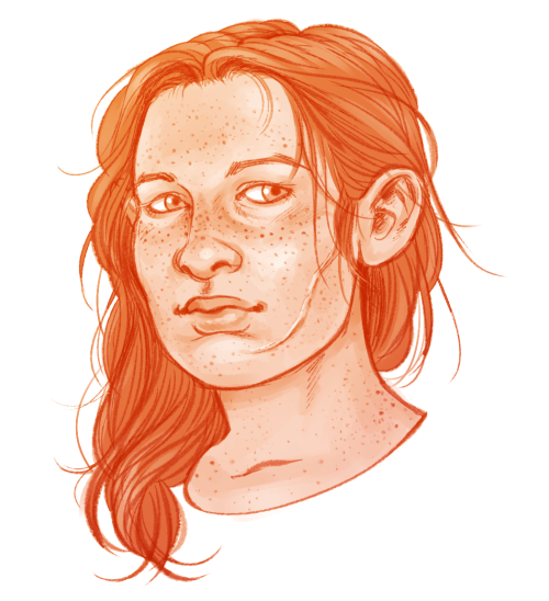 serenity-fails: Lace Harding with her hair down, for an anonymous Patreon backer. &lt;3 I loved 