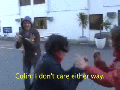 stillmonkeys:  The band gets in a fight during the Picaresque tour. [x]
