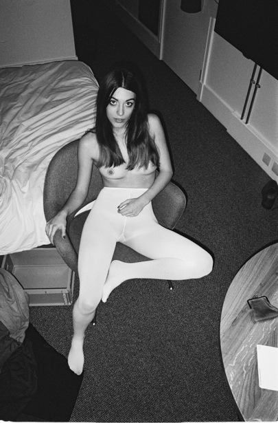 americanapparel:  Louise in Tights.  If it’s not too much trouble, would you mind falling in love with me?