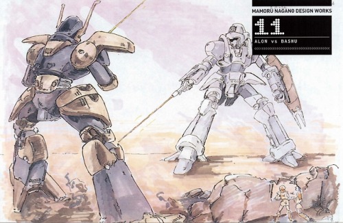 the-bang-doll: Some of Mamoru Nagano’s initial drafts for the Heavy Metals and other machinery