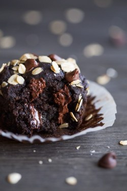 chocolateguru:  Double Chocolate Zucchini Muffins
