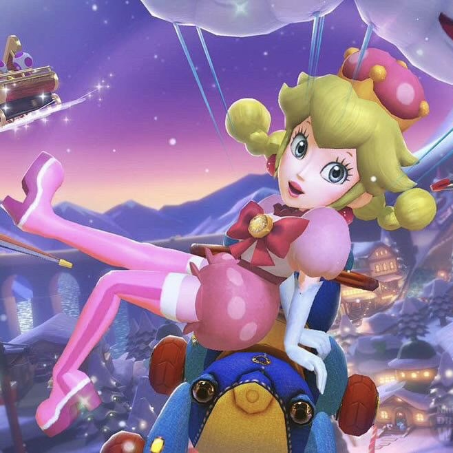 I'm finding peachette in mario kart 8 deluxe funny and i am NOT gonna get  over it