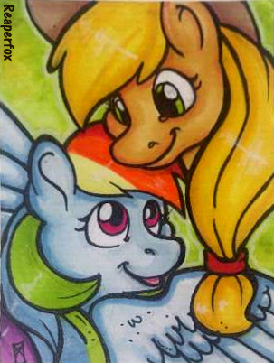 fuckyeahappledash:  A little bit of AppleDash by *reaperfox  <3