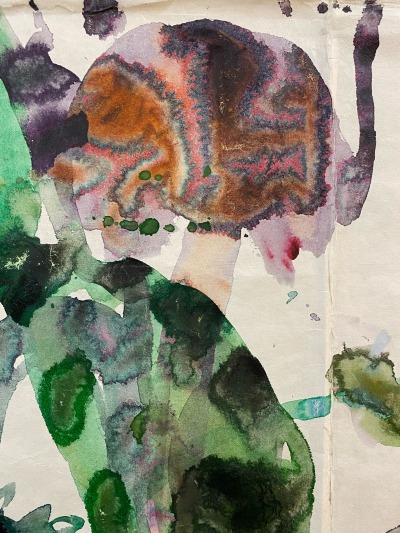 kundst:Jolanda Schouten (NL 1962)01122015 (detail/ 2015)Water colour on bamboo (240 x 240 cm)