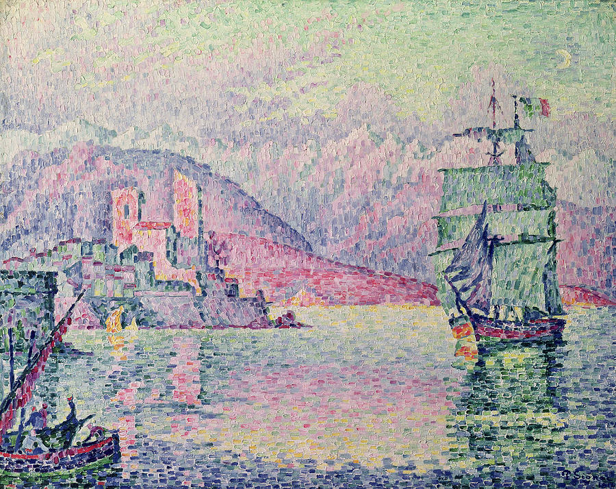 Paul Signac. Antibes, le soir. 1914.