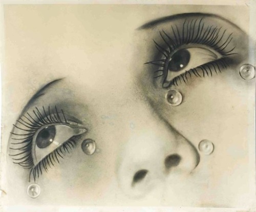 annasintervals:  Man Ray (American, 1890–1976)Title:Les larmes, publicité pour le mascara Cosmecil d'Arlette Bernard , 1932–1933