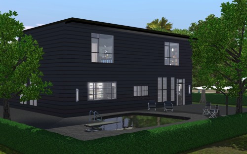 Solid Color House by ihelenlot 30*30No CCDownload at ihelensims site