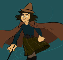 droosy:the kid detective as a teenage witch