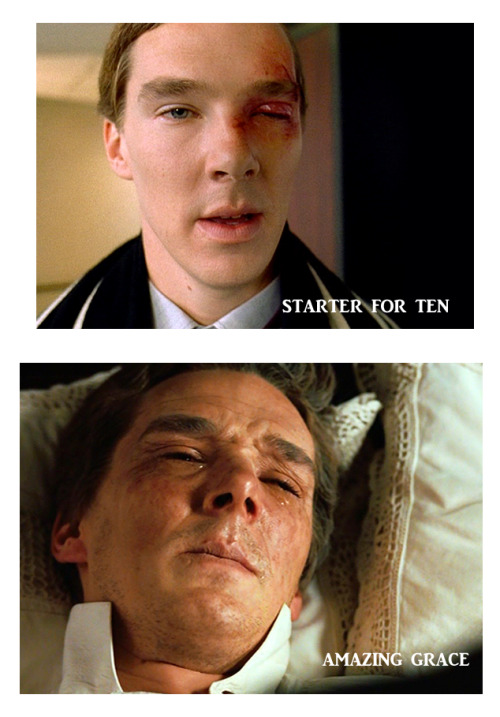 duskybatfishgirl:there’s a tweet going around asking “Name 3 Benedict Cumberbatch movies where he do