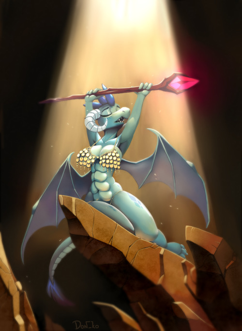 donkocabana:  NSFW + SFW Dragon Princess Ember!  (inspiered by Frazetta’s art) 