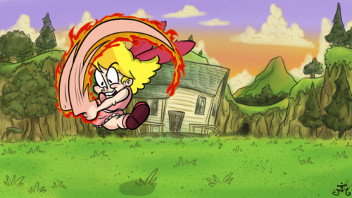 studiohotdogprimary:  the-real-fairy-slayer:  bradshavius:  Just some amusing frames from that little EarthBound animation I made about a year ago.  Y’know, this one –>  Man, I really need to do more animation. People seem to really like ‘em