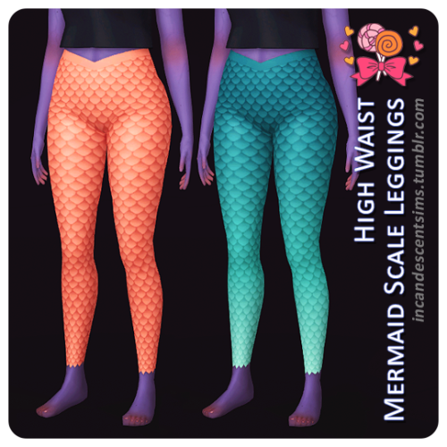 Candy Shoppe Collection Recolours@saruin’s Mermaid Leggings recoloured in @berrygameplay&rsquo