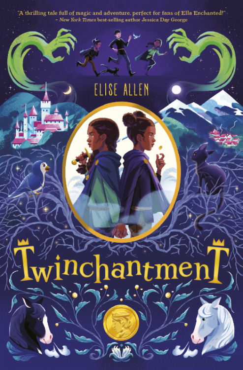 Twinchantment - Jacket illustrationwritten by Elise Allenpublished by Disney Hyperion