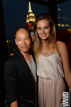 womensweardaily:  Jason Wu with Bridget Malcolm