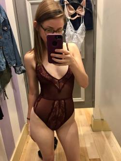 pighunter178:  beautynsoldier:  chaffychangingroomz:  BodySuitMore Girls Changing Clothes for YOU  Asking her daddy if this okay to wear for his visit  Always nice to see getting approval for an outfit to wear when he comes to visit 