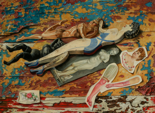 Aaron BohrodThe Aphrodite Theme, 1991Oil on gesso panel