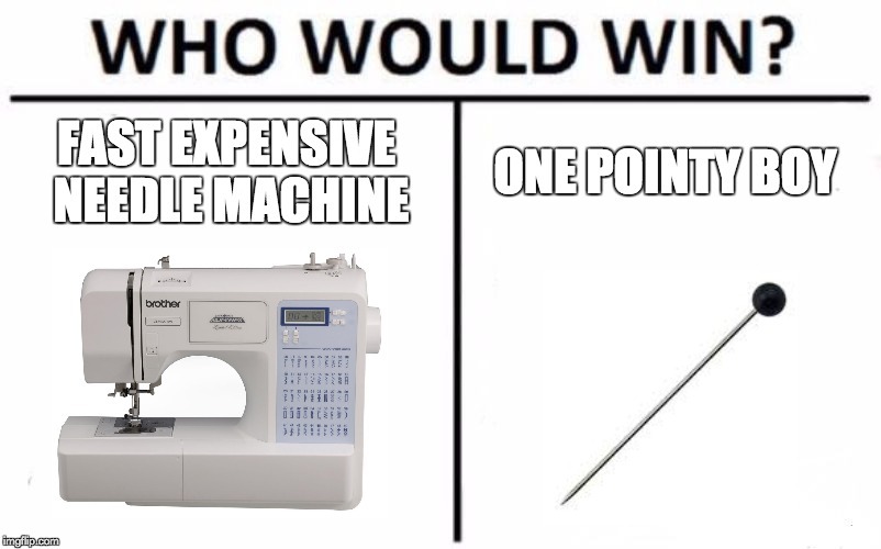 commandercait:You don’t know true fear until you’ve sewn over a pin and the tip