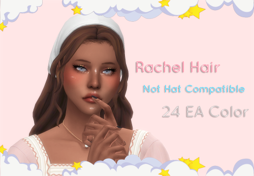 ♥ Rachel Hair ♥★・・・・・・★・・・・・・★・・・・・・★Base gameFemale24 EA swatchesNot Hat CompatibleTeen to ElderCus