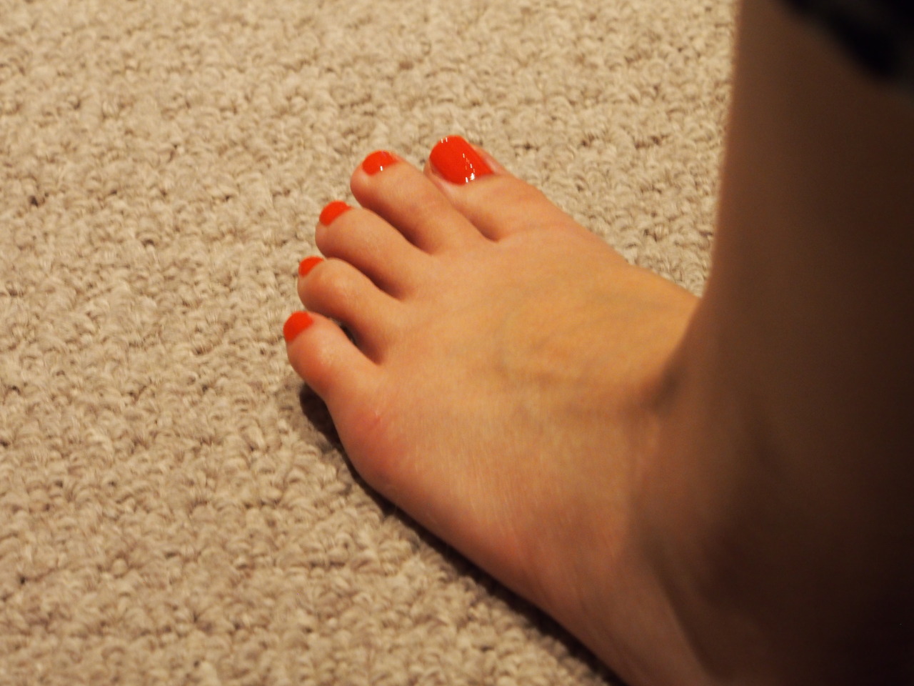 wvfootfetish:  buntoes:  come here and blow these toes…..dry :Porange crush part