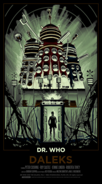 gameraboy: Dr. Who and the Daleks (1965), poster by Timothy Doyle