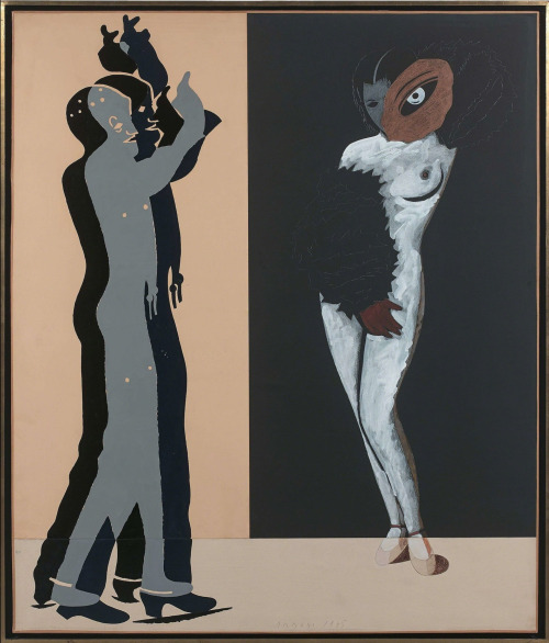 terminusantequem:Eduardo Arroyo (Spanish, 1937-2018), La nuit espagnole, 1985. Oil on canvas, 118.5 