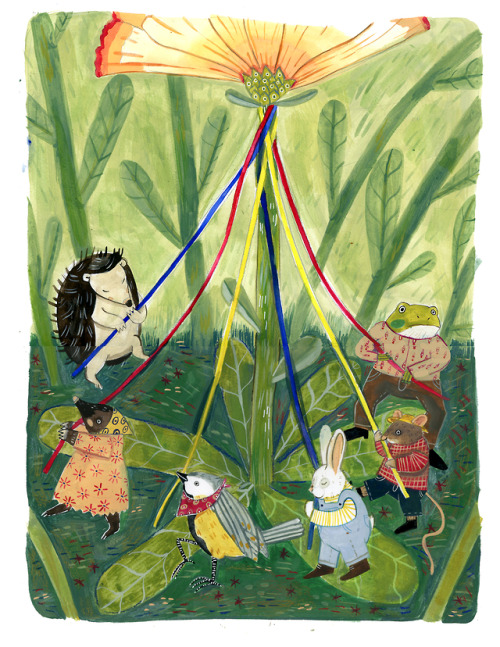 madisonsaferillustration:Mayday (Beltane) is coming soon! Grateful to soon be in a month with less r