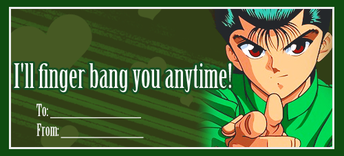 yyhlove:yyh valentine’s day cards part 1 ~ thanks to those who helped me out with some lines! I will